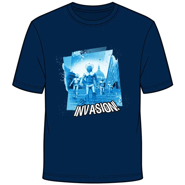 Doctor Who: T-Shirt: Cyberman Invasion!