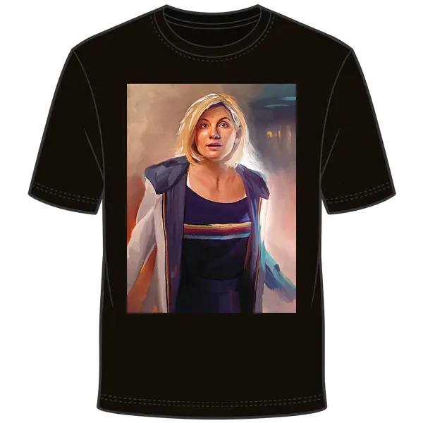 Doctor Who: T-Shirt: Thirteen Portrait By Jason Longstreet