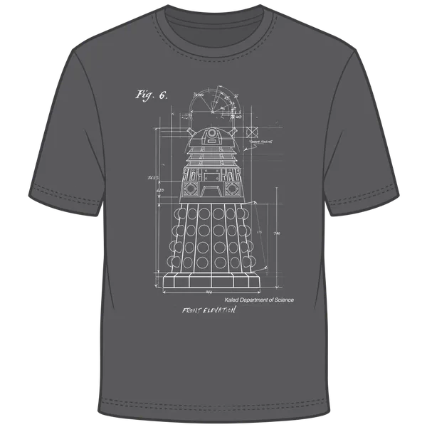 Doctor Who: T-Shirt: Dalek Blueprint