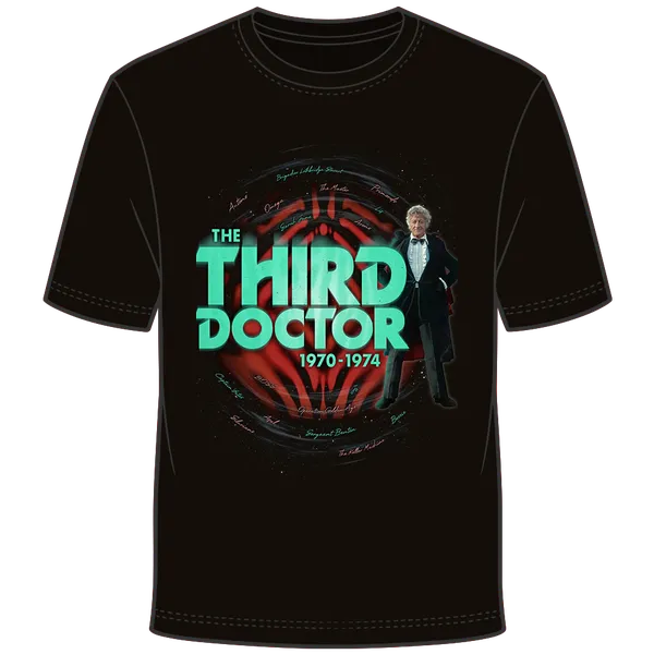 Doctor Who: T-Shirt: Third Doctor Celebration