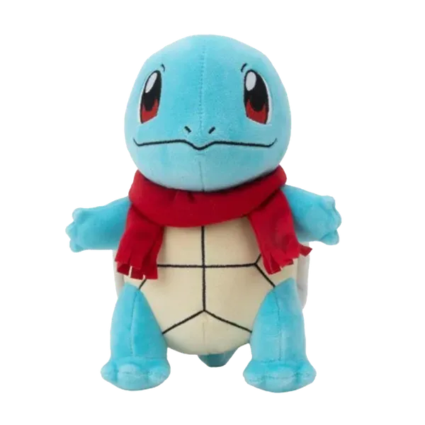 Pokémon: Seasonal Plush: Holiday Squirtle (With Red Scarf)