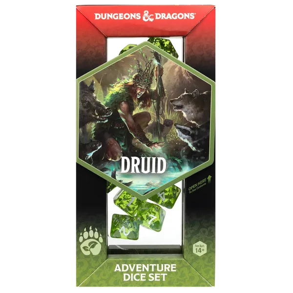 Dungeons & Dragons: Adventure Dice Set: Druid (Green)