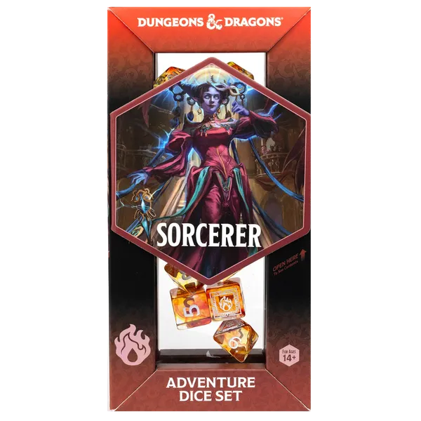 Dungeons & Dragons: Adventure Dice Set: Sorcerer (Orange)