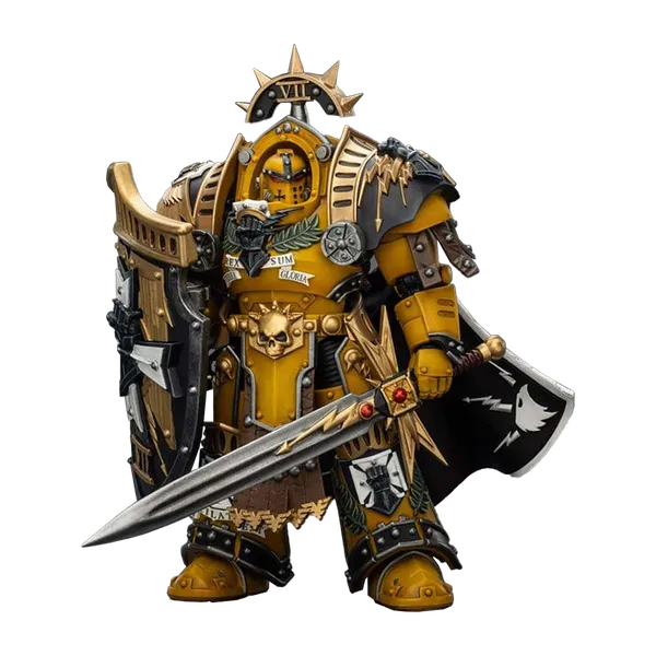 Warhammer: The Horus Heresy: 1/18 Scale Action Figure: Imperial Fists: Praetor Tartaros Terminator Armour (With Power Sword & Vigil Storm Shield)