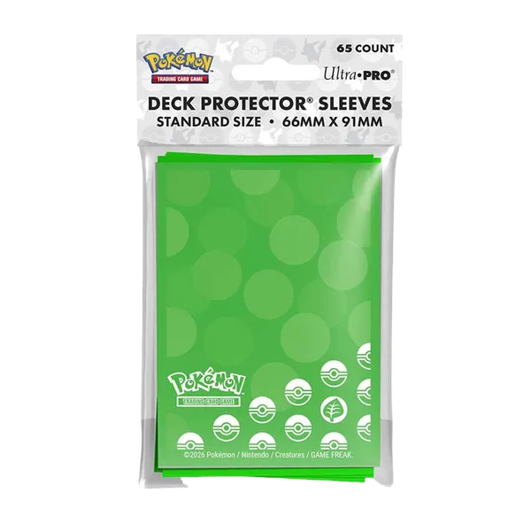 Pokemon: Energy Deck Protector Sleeves: Grass Type (65ct)