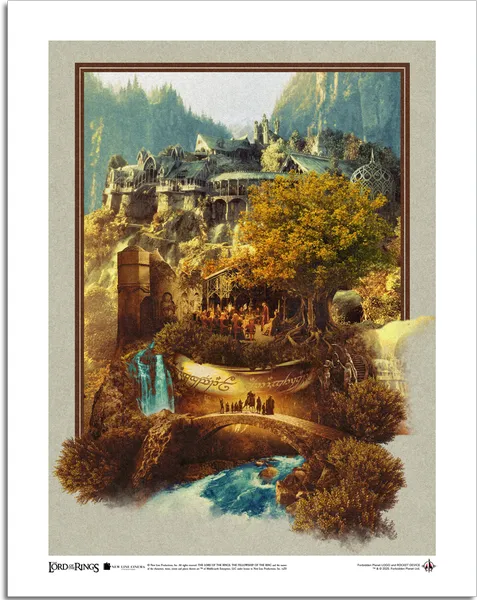 The Lord Of The Rings: Art Print: The Fellowship's Journey