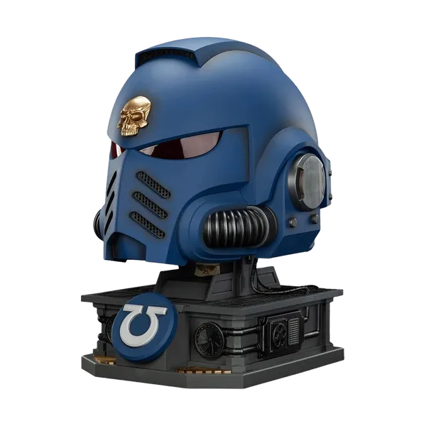 Warhammer 40K: Replica Helmet & Display Stand: Ultramarines: Captain (Mk X Tacticus)