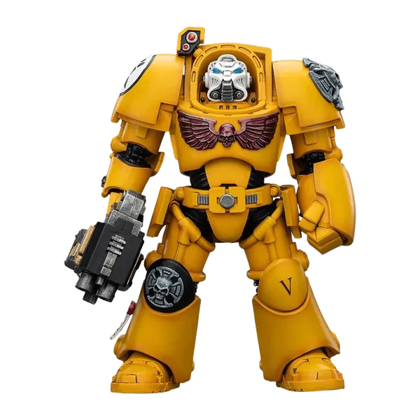 Warhammer 40K: 1/18 Scale Action Figure: Imperial Fists: Terminator (With Power Fist & Storm Bolter)