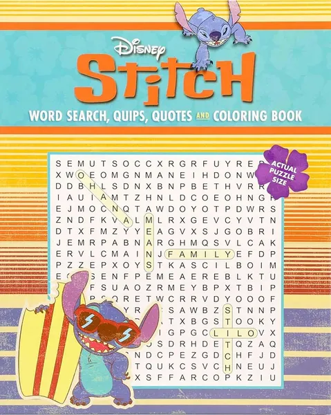 Disney: Stitch: Word Search, Quips, Quotes & Colouring Book