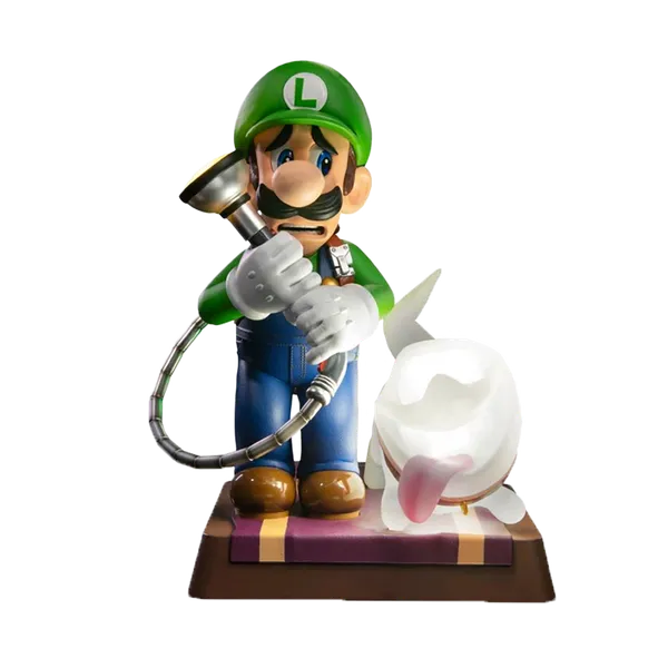 Luigi's Mansion: Collector's Edition PVC Statue: Luigi & Polterpup (LED Light-Up)