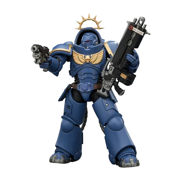 Warhammer 40K: Space Marine 2: 1/18 Scale Action Figure: Ultramarines: Heavy Intercessor