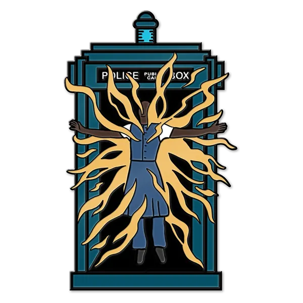 Doctor Who: Fifteenth Doctor: Enamel Pin Badge: Regeneration Tardis